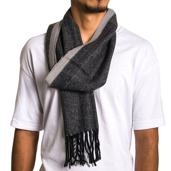 Alpine Swiss Mens Scarf Softer Than Cashmere Scarves Plaids Womens Winter Shawl - Picture 3 of 4